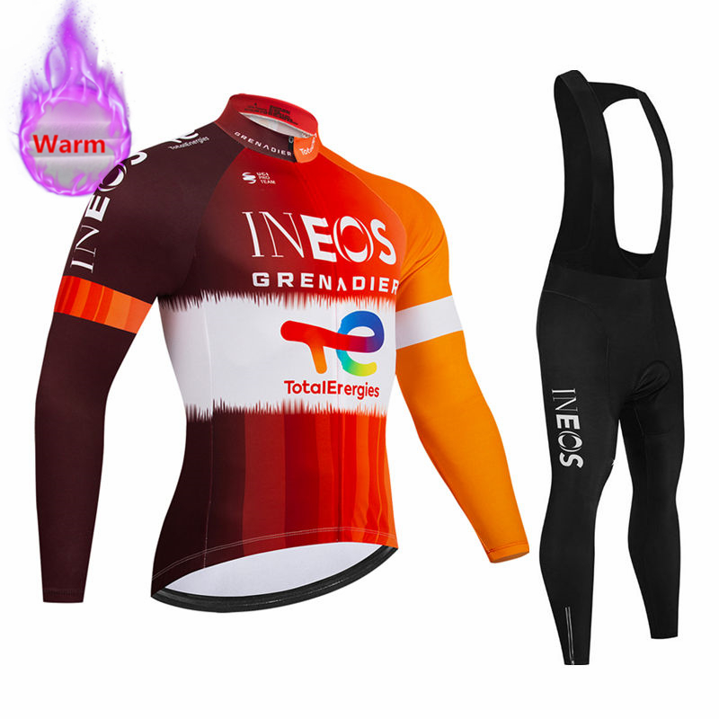 Cycling Gear Brands - طقم سترة ركوب الدراجات الشتوية طويلة